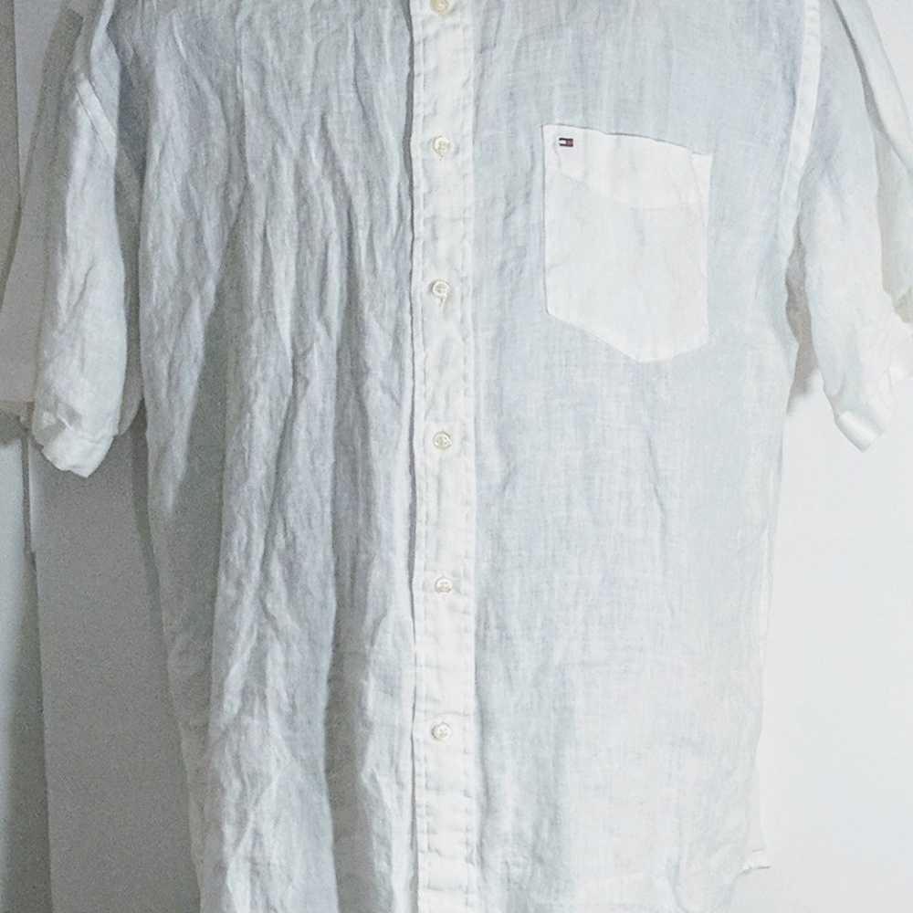 Tommy Hilfiger short sleeve linen shirt